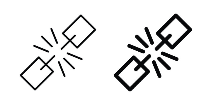 Weakness icon in solid and flat style, Stroke icons.