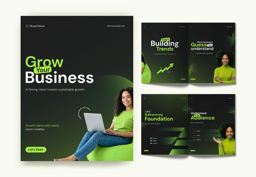 Business Marketing Growth Social Media Carousel Post Layout