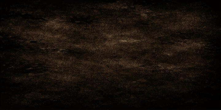 Dark grunge paper texture background with aged rough concrete wall style, vintage dirty black and gray wallpaper pattern surface