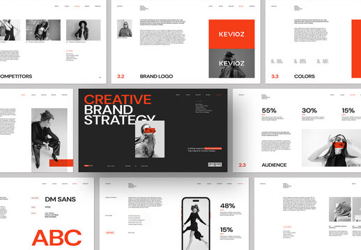 Creative Brand Strategy Presentation Template Layout