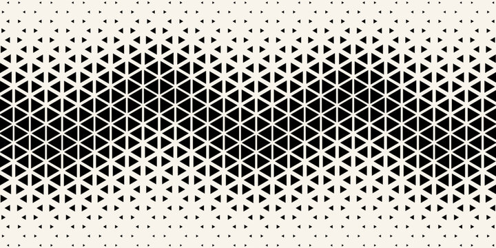 geometric halftone gradient triangle seamless vector pattern