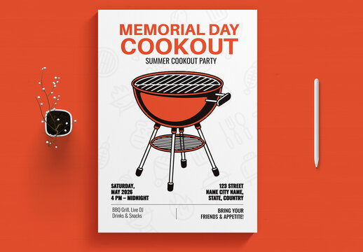 Cookout Flyer Creative Layout