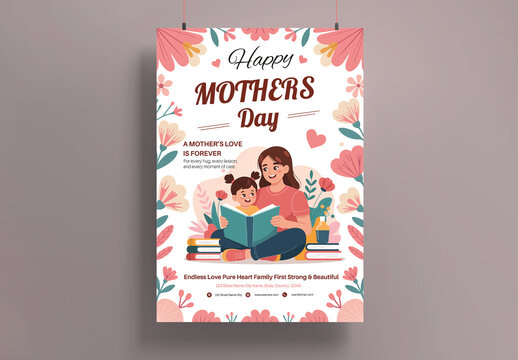 Happy Mothers Day Poster Template