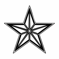 Obraz premium Geometric Star Symbol