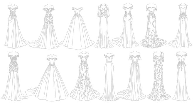 sketches of dress designs Dress designing
