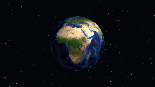 Animated Globe Zooming into Indianapolis Indiana with Geographic Data Overlay