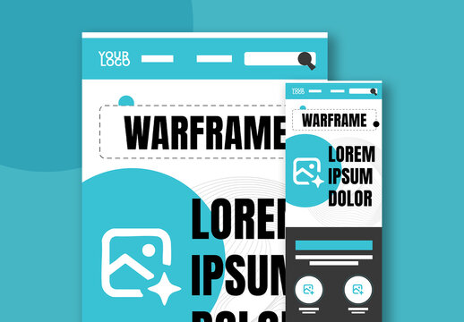 Business Web And Mobile Wireframe Template
