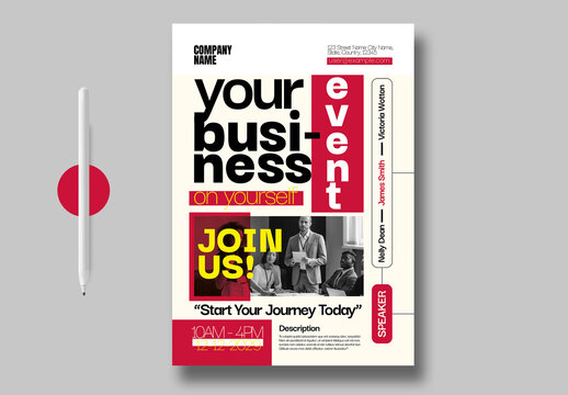 Modern Business Event Conference Design Template