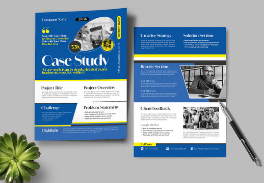 Modern Business Case Study Design Template