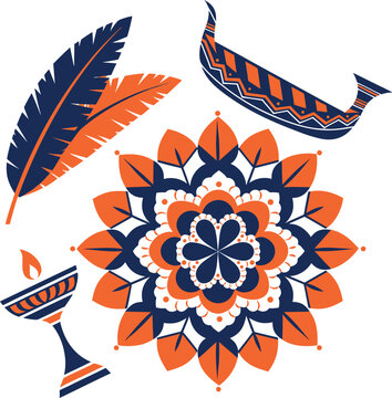 Onam silhouette vector