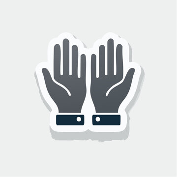 Icon of open hands in prayer or supplication