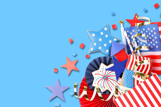 Stars and stripes decor for Labor Day festivities
