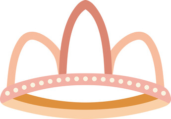 Pearl dotted pastel tiara with tall center arch illustration © KEI KATA