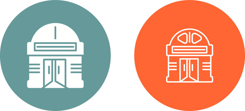 Building Cinema Vector Icon