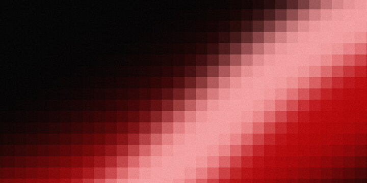 Abstract red and black pixel gradient background texture