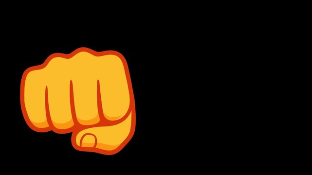 bump fist punch fight animation HD 4K