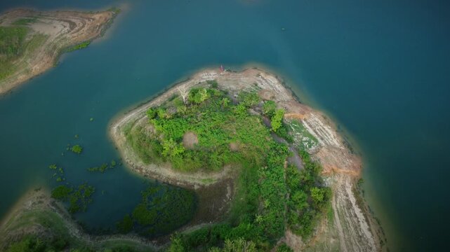 Cinematic Drone Footage of Rangamati Lake and Boat Landscape 4k
