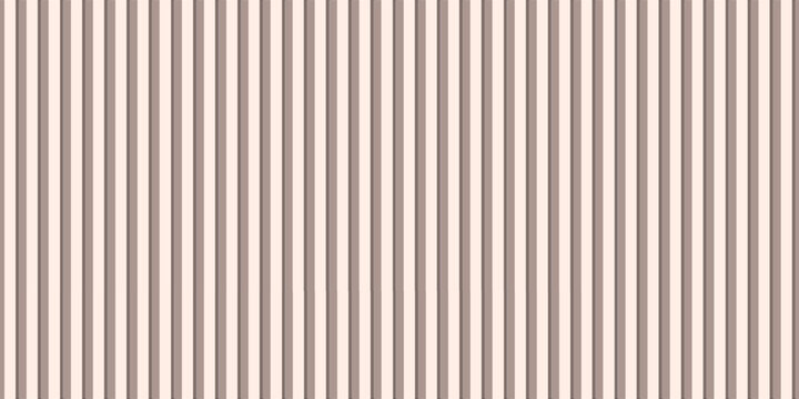 Vertical lines stripe background in softy beige colors and brown contrast lines. Vector stripes pattern seamless fabric texture. dynamic background