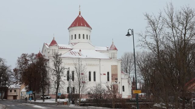  Orthodox Cathedral of Theotokos in Vilnius - episcopal see of Russian Orthodox Diocese of Lithuania