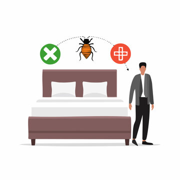 Bed Bug Infestation Control and Prevention Concept
