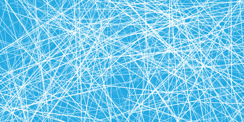 Icy blue textured background with intersecting white scratch lines and scattered speckles. Frost or cracked ice effect. vector design © maseh