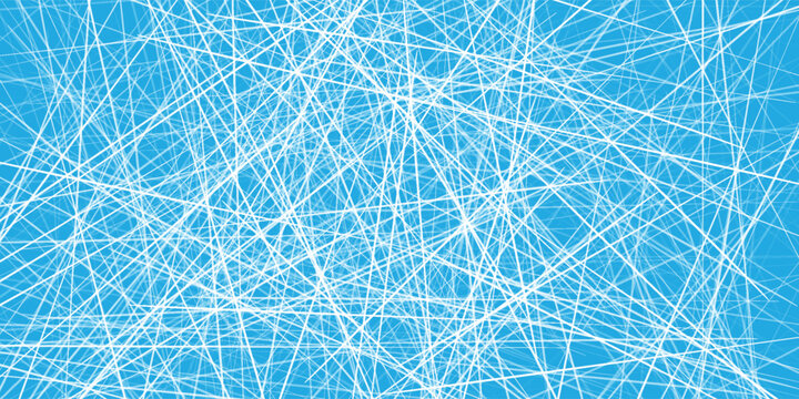 Icy blue textured background with intersecting white scratch lines and scattered speckles. Frost or cracked ice effect. background design