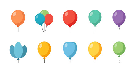 balloon, cartoon, vector, illustration, celebration, party, birthday, colorful, helium, floating, air, decoration, festive, cute, icon, design, fun © mrpixel