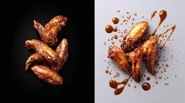Indulge in Deliciously Spicy Chicken Wings: A Mouthwatering Recipe for Your Next Meal or Gathering, Perfectly Glazed and Crispy for Ultimate Flavor Satisfaction.