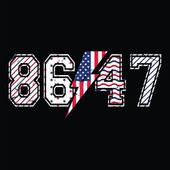 Fototapeta premium Patriotic 8647 Typography with American Flag Distressed Vector