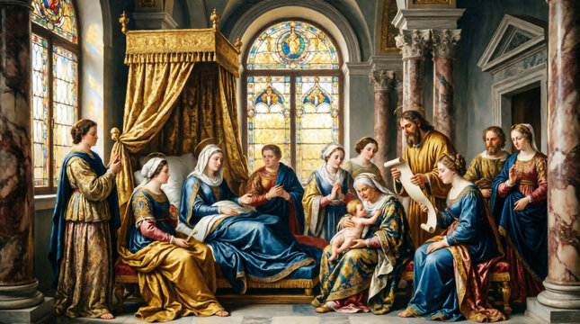 John the Baptist is born, named by Zechariah, fulfilling God's holy prophecy.