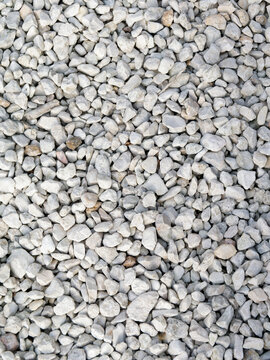 Texture de gravier gris naturel vue du dessus en fond abstrait min&eacute;ral