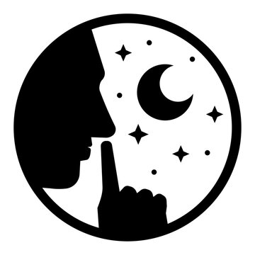 "Quiet Hours" icon / signage for residential area
