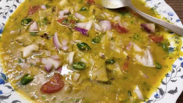 authentic indian Dal Pitha with rich texture and flavorful spices