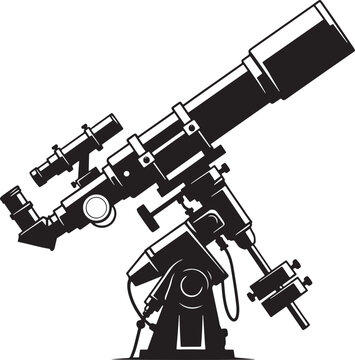 Telescope on equatorial mount for astronomical observation