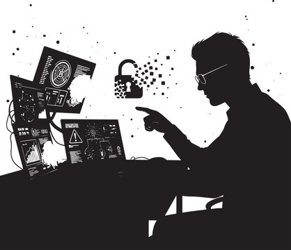Unlocking and decrypting digital data on a laptop with exploding
