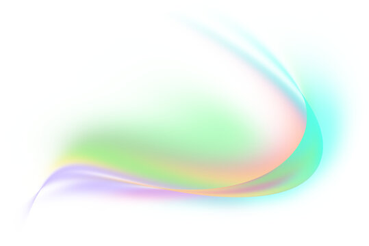 Abstract pastel colorful overlay rainbow light flowing gradient wave transparent effect