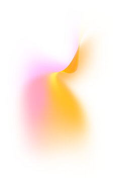 Pink orange overlay wavy curve peeling page corner png design element for graphic, banner, border, frame, template, web design 