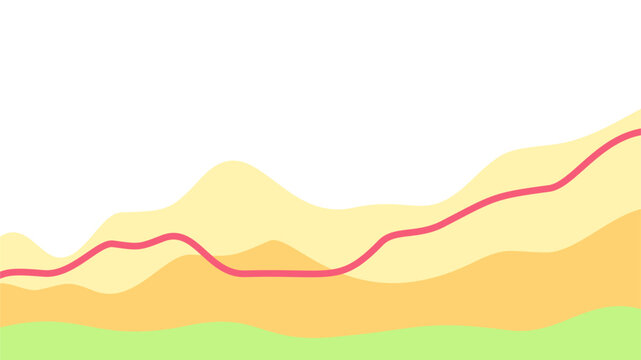 Vibrant abstract waves with golden honey and fresh mint gradients. Minimalist aesthetic featuring a thin scarlet ribbon wave for business identity and professional graphic projects.

