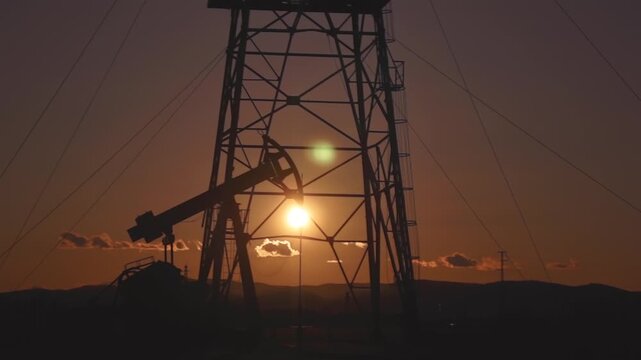 A pumpjack is the overground drive for a reciprocating piston pump in an oil well, commonly known as a "nodding donkey" or beam pump.