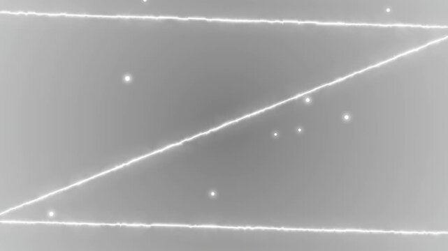 Minimal white glowing lines and floating particles background on soft gray gradient