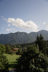 Obraz premium Scenic View of Mountains and Greenery