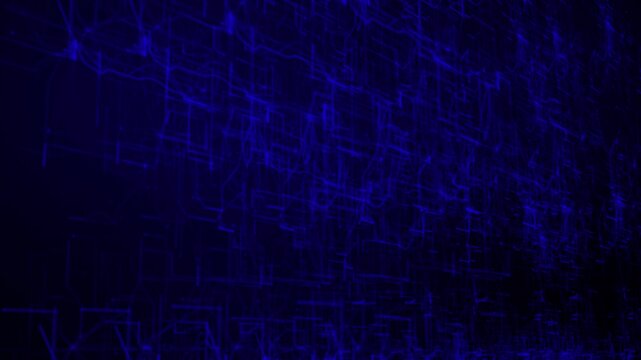 Technology network big data background. Data computing concept animation.