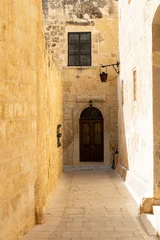 Traditional Maltese Door and Lantern in Mdina Old Town © gkrphoto