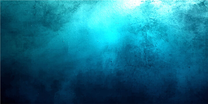 Vector Mysterious deep blue water background with rough texture and luminous aura, evoking mystery, tranquil.