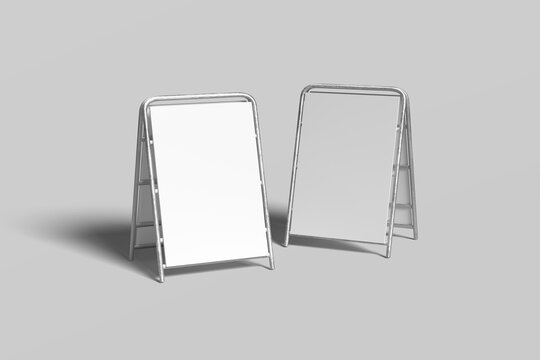 Sandwich Board Blank Mockup