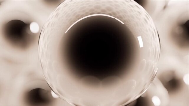 生命科学とバイオ技術を象徴する透明なゼラチンカプセルと胚の背景