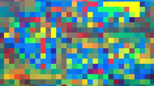 colored geometric shapes changing abstract motion background