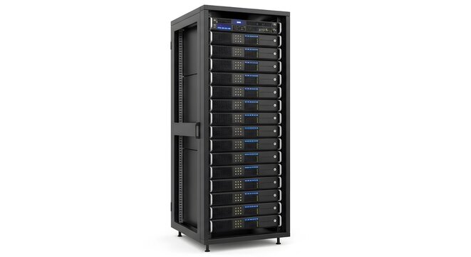 black computer server
