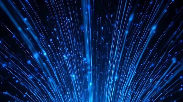Abstract glowing light particles