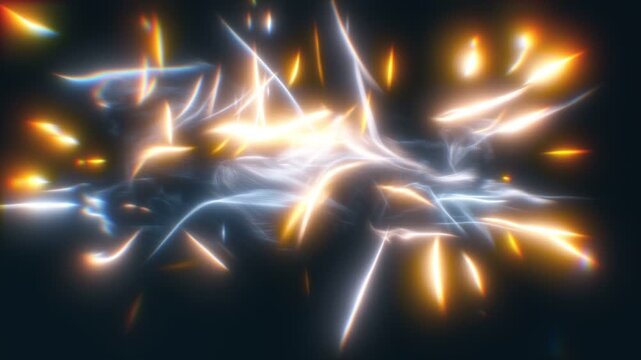3d animation of charged particles background